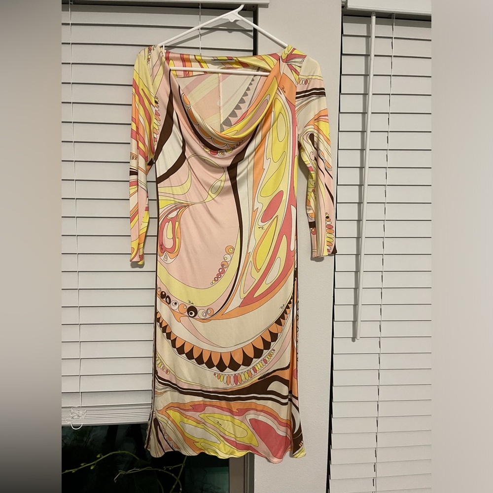 Emilio Pucci Printed Knee-Length Dress